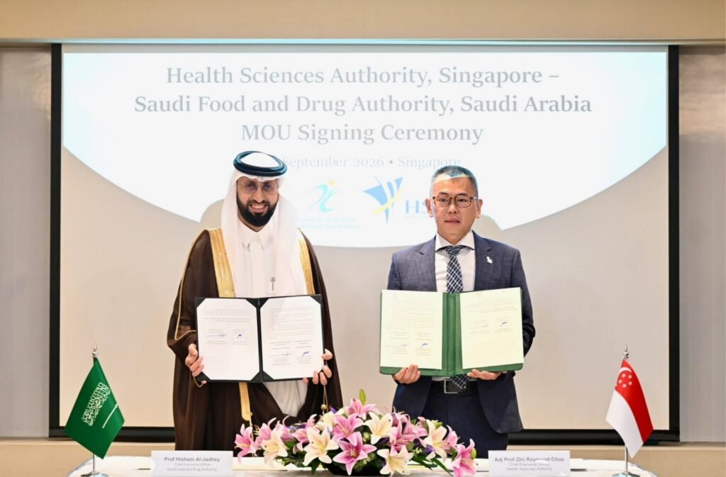 SFDA and Singapore’s Health Sciences Authority Sign MoU to Strengthen Regulatory Cooperation and Knowledge Exchange
